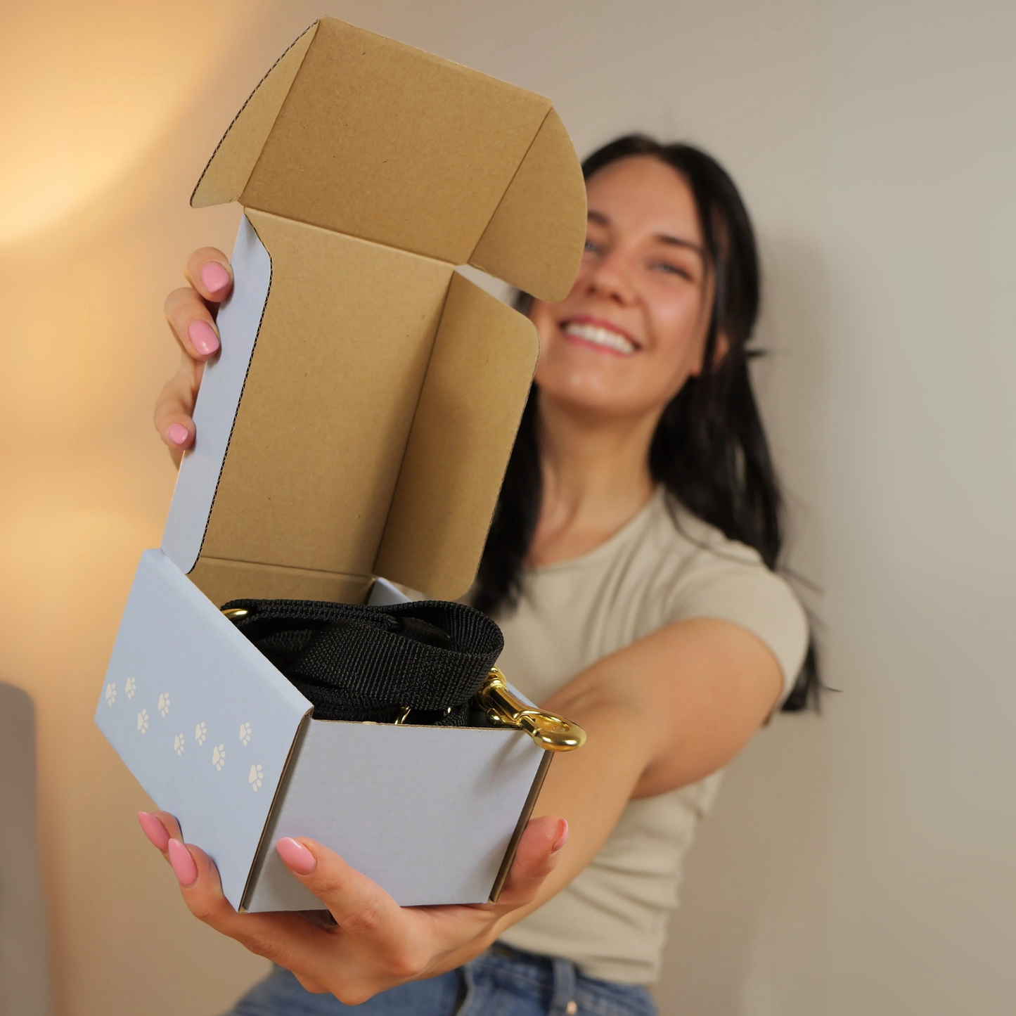 Handmade hands-free leash