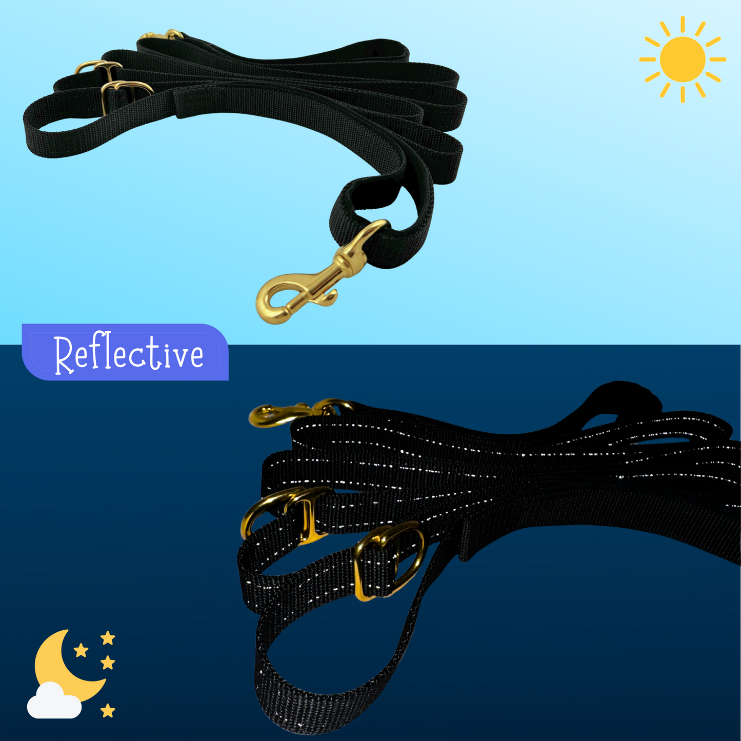 Handmade hands-free leash