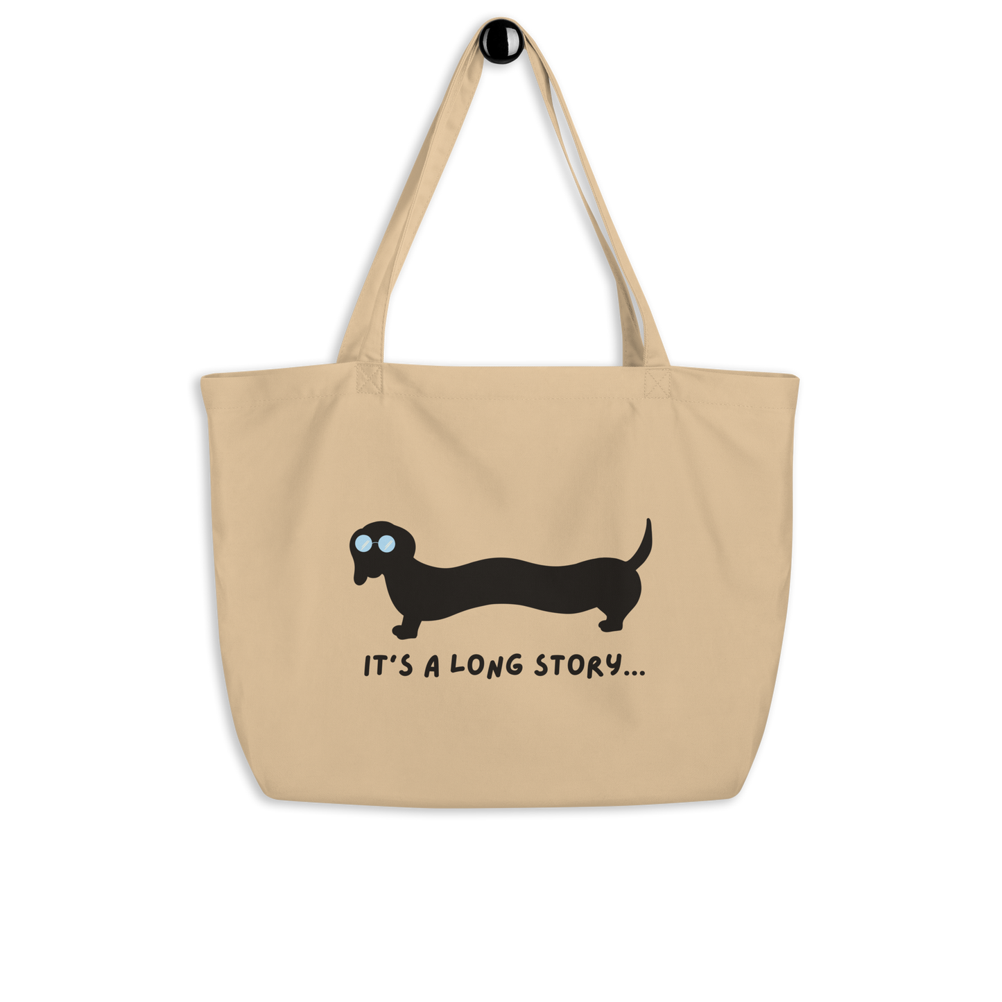Dachshund Large Organic Tote Bag