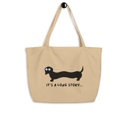 Dachshund Large Organic Tote Bag