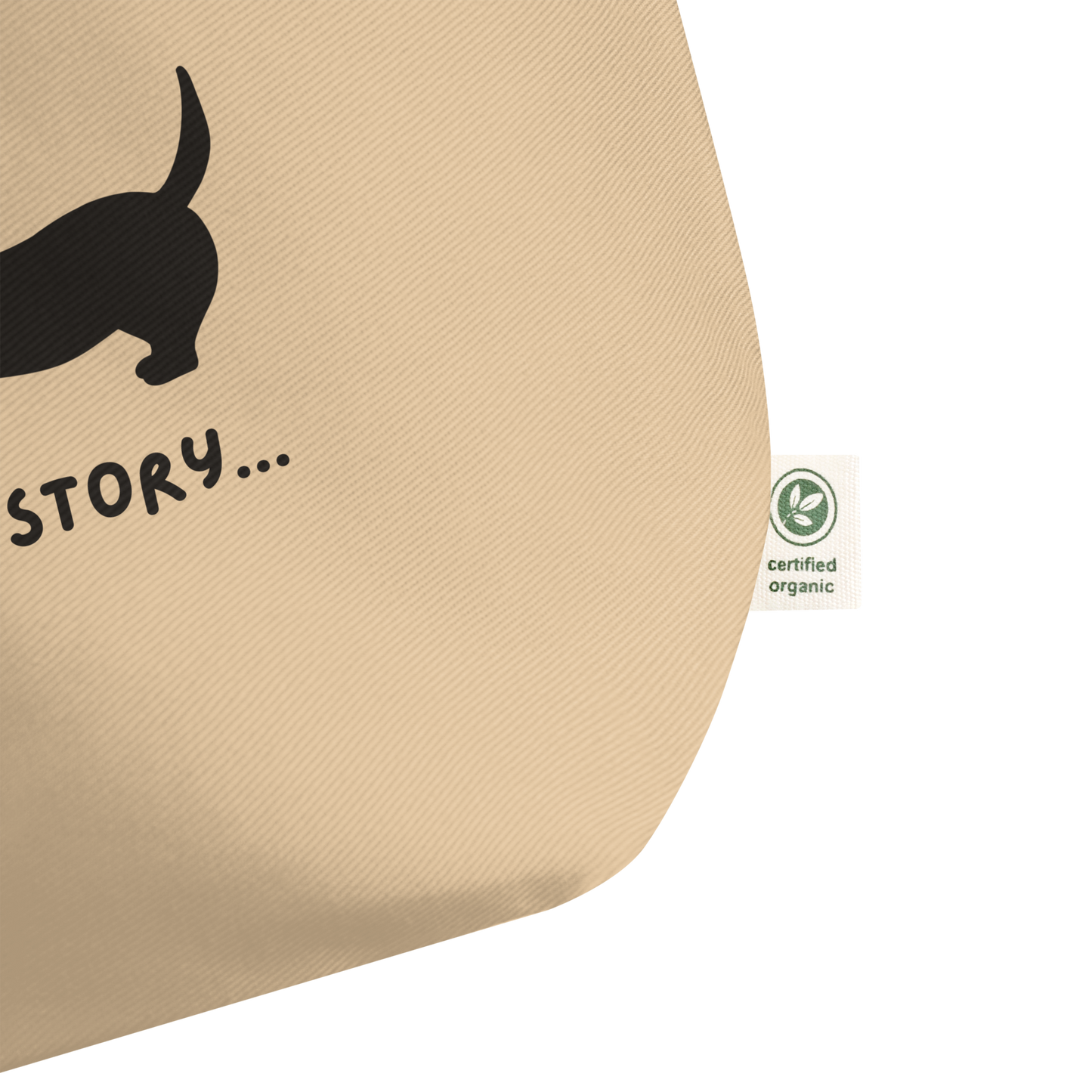 Dachshund Large Organic Tote Bag