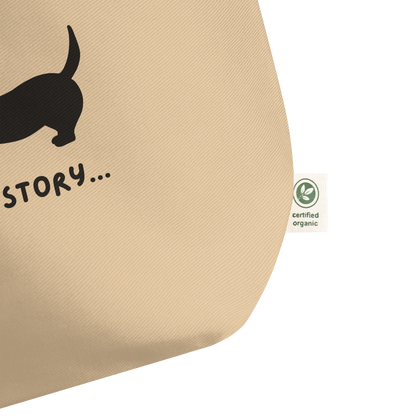Dachshund Large Organic Tote Bag